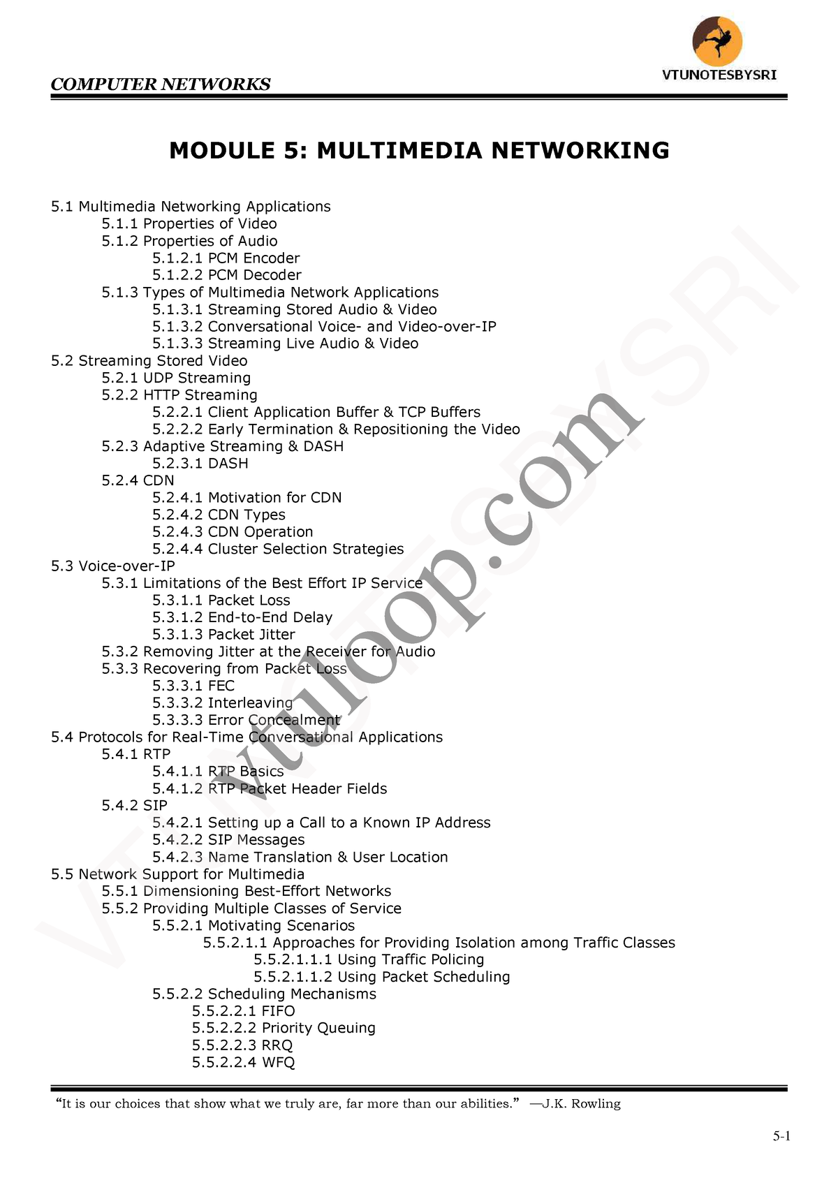 M5 - Physical Layer - MODULE 5: MULTIMEDIA NETWORKING 5 Multimedia ...