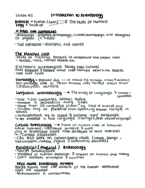 Anthro notes #2 - ANTH 2401 - What are Primates? Primates are a hugely ...