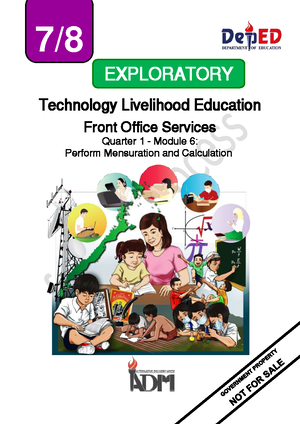 DLL-WEEK 3 -FOS - DAILY LESSON LOG FOR FRON OFFICE SERVICES EXPLORATORY ...