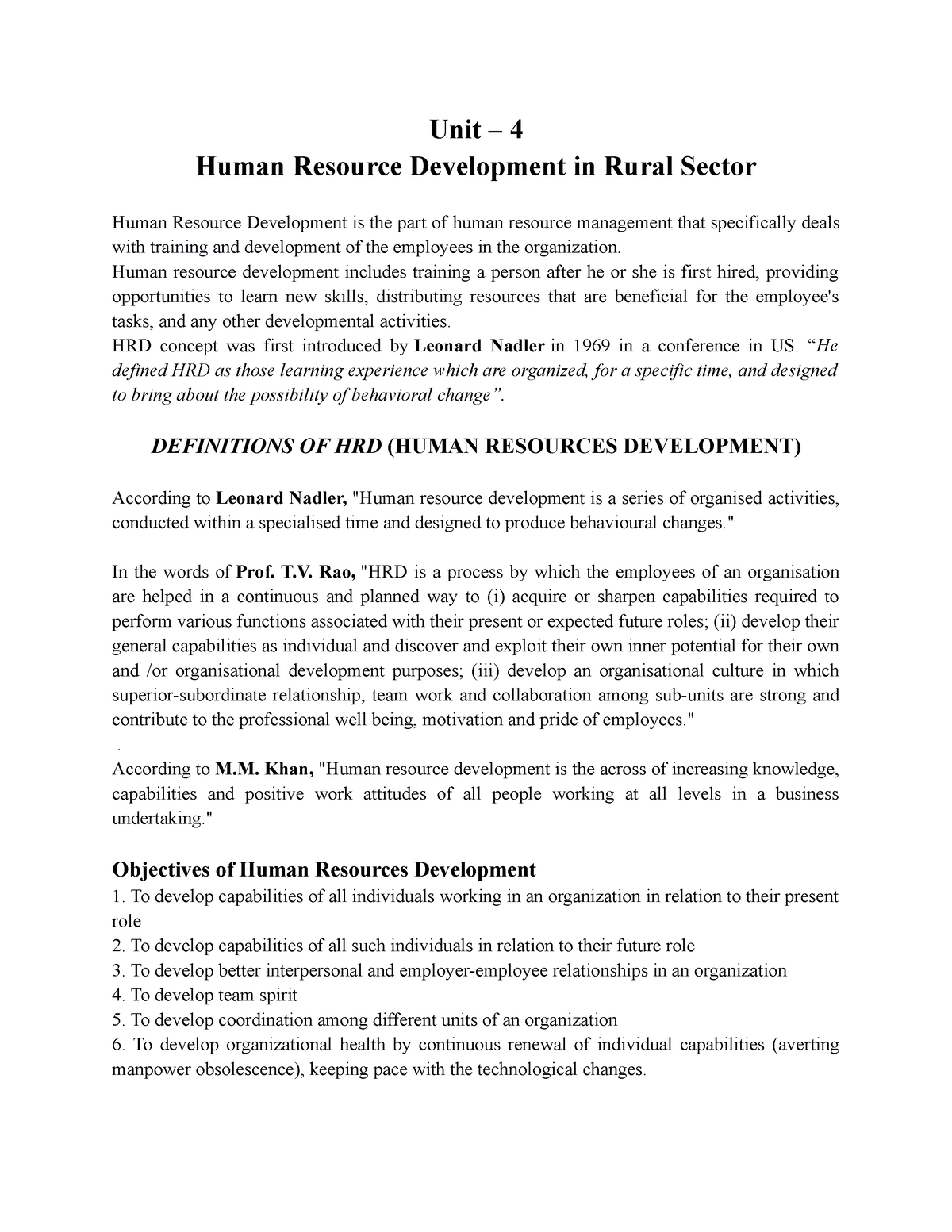 unit-4-human-resource-development-in-rural-sectorunit-4-human