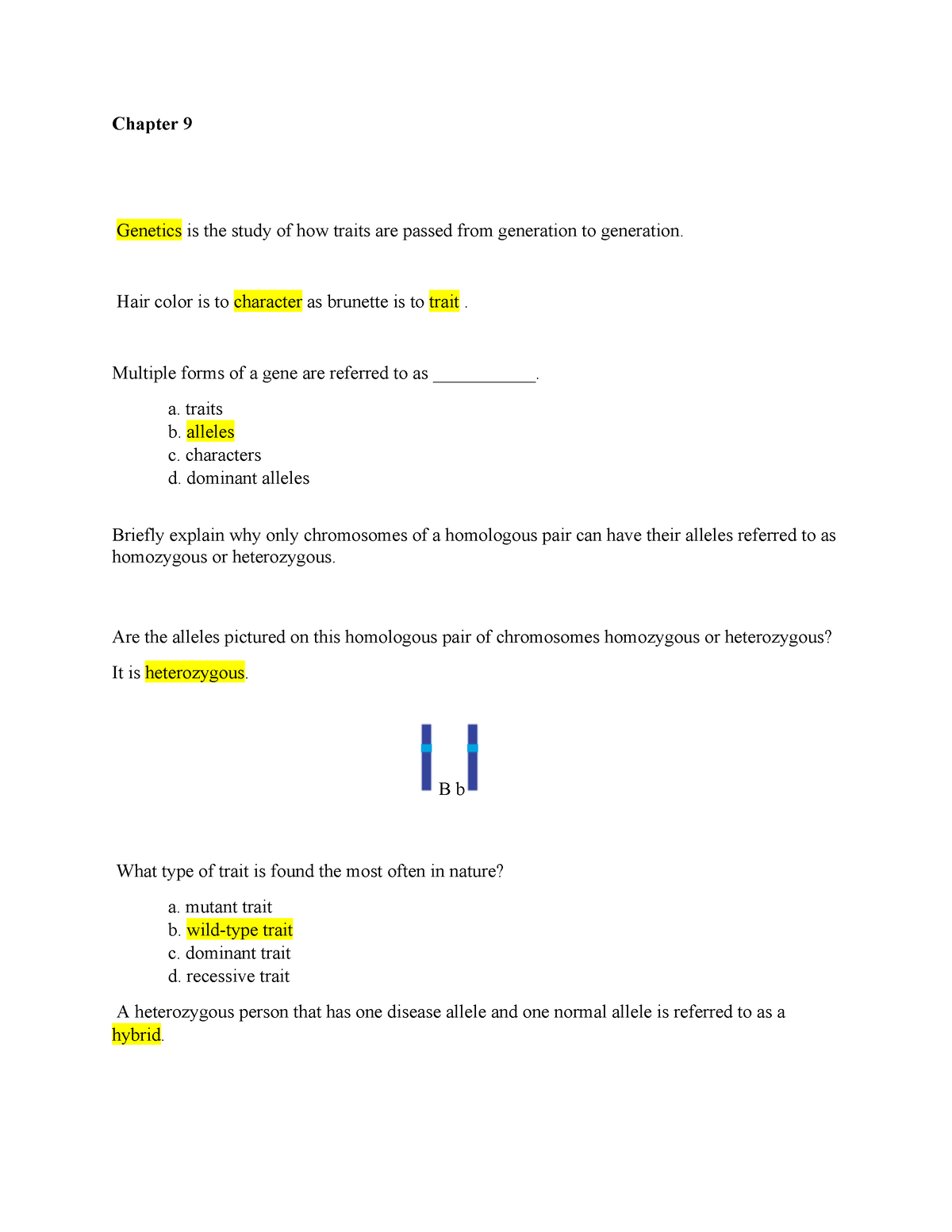 Heredity 2 - What are genetics? What are alleles? - BIL 141 A - Cookman ...