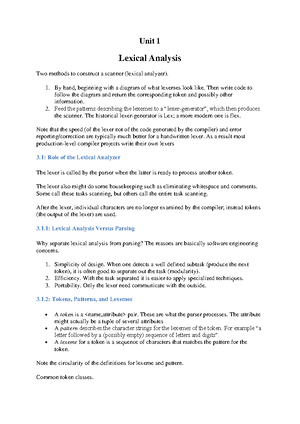 QB Unit 1 Compiler Design - Question Bank- Unit 1 Compiler Design ...