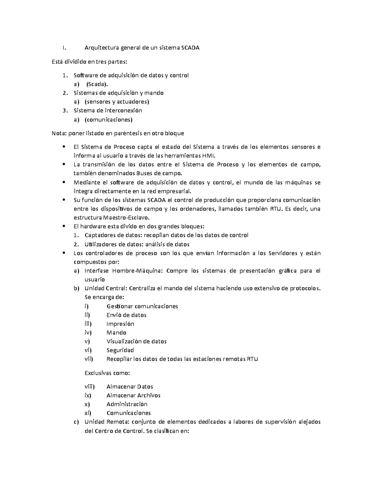 Arquitectura General De Un Sistema Scada I Arquitectura General De Un Sistema Scada Está 3187