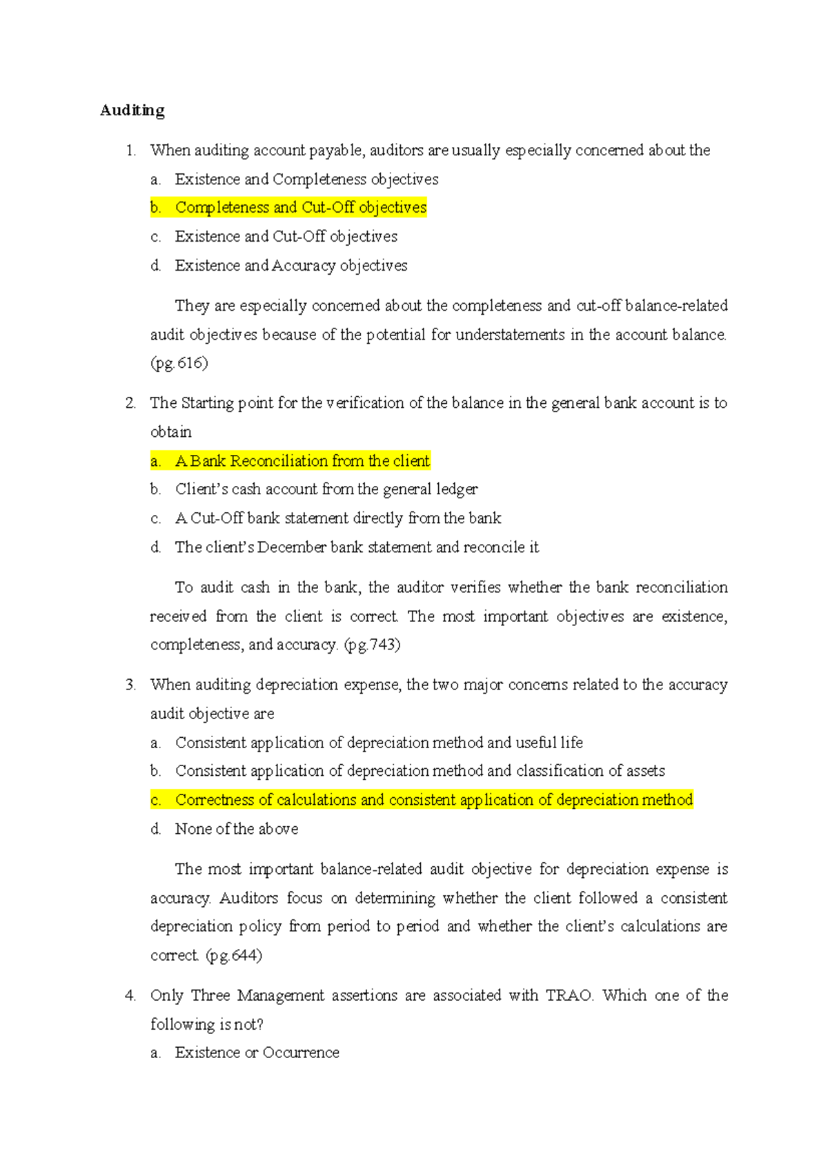 Auditing - Accounting Assignment - Auditing When Auditing Account ...