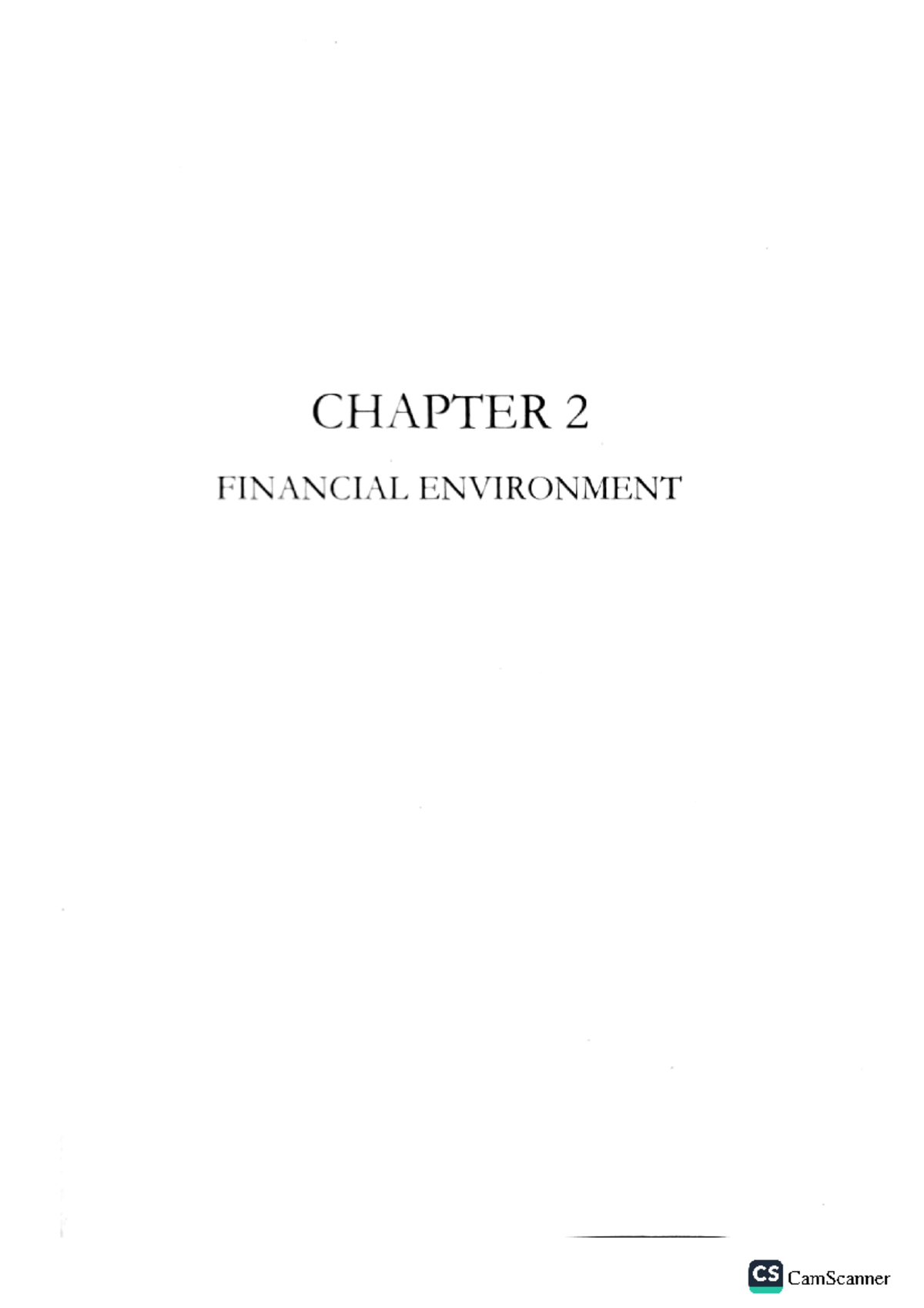 Chapter 2 - Financial Management 1 - BS Accountancy - Studocu