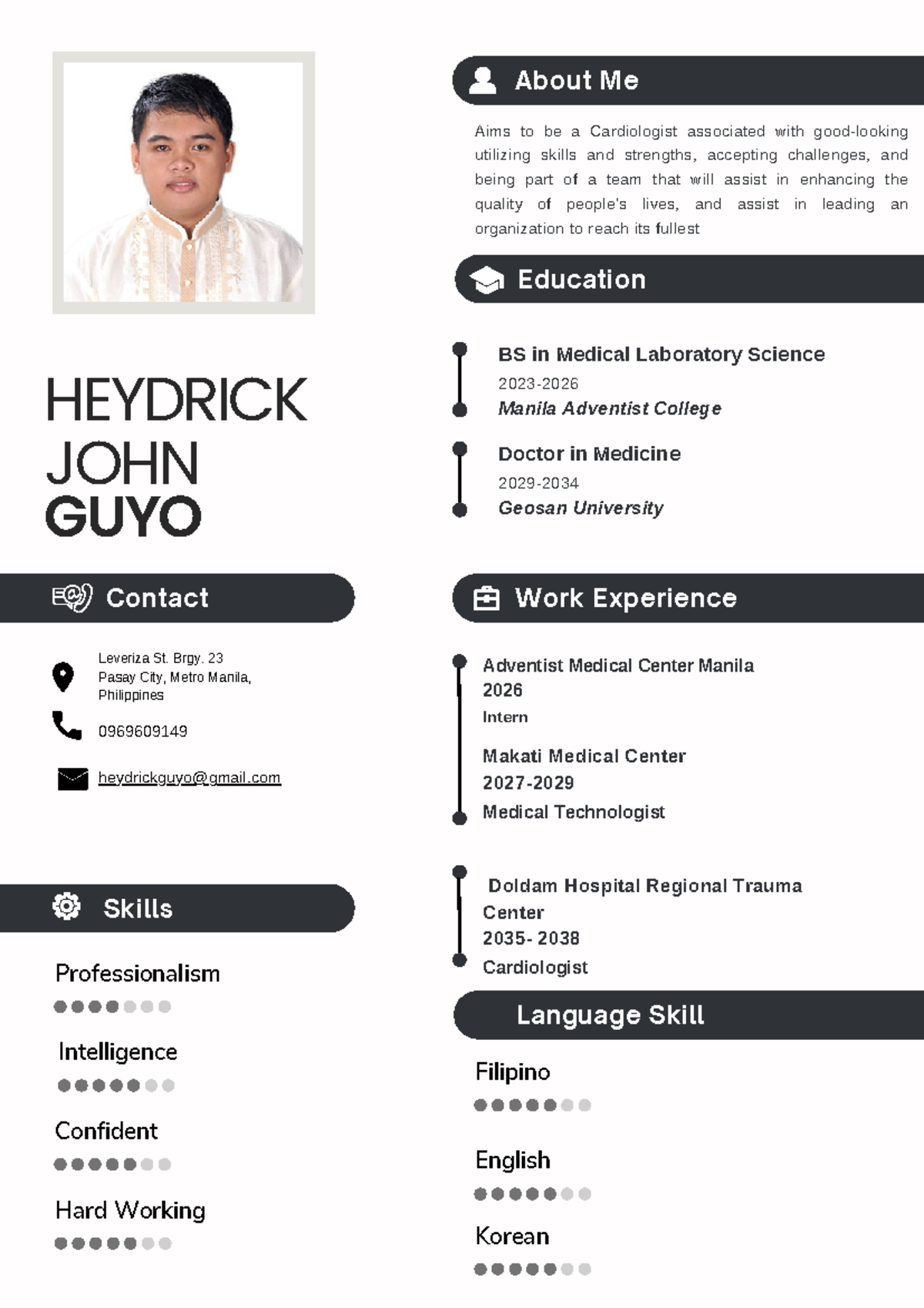 Guyo - guide - Professionalism Intelligence Confident Hard Working Aims ...