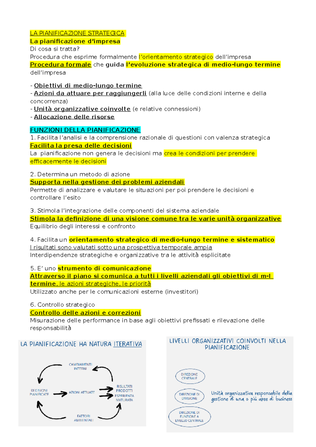 CAP 7 Gestione - LA PIANIFICAZIONE STRATEGICA La pianificazione d ...