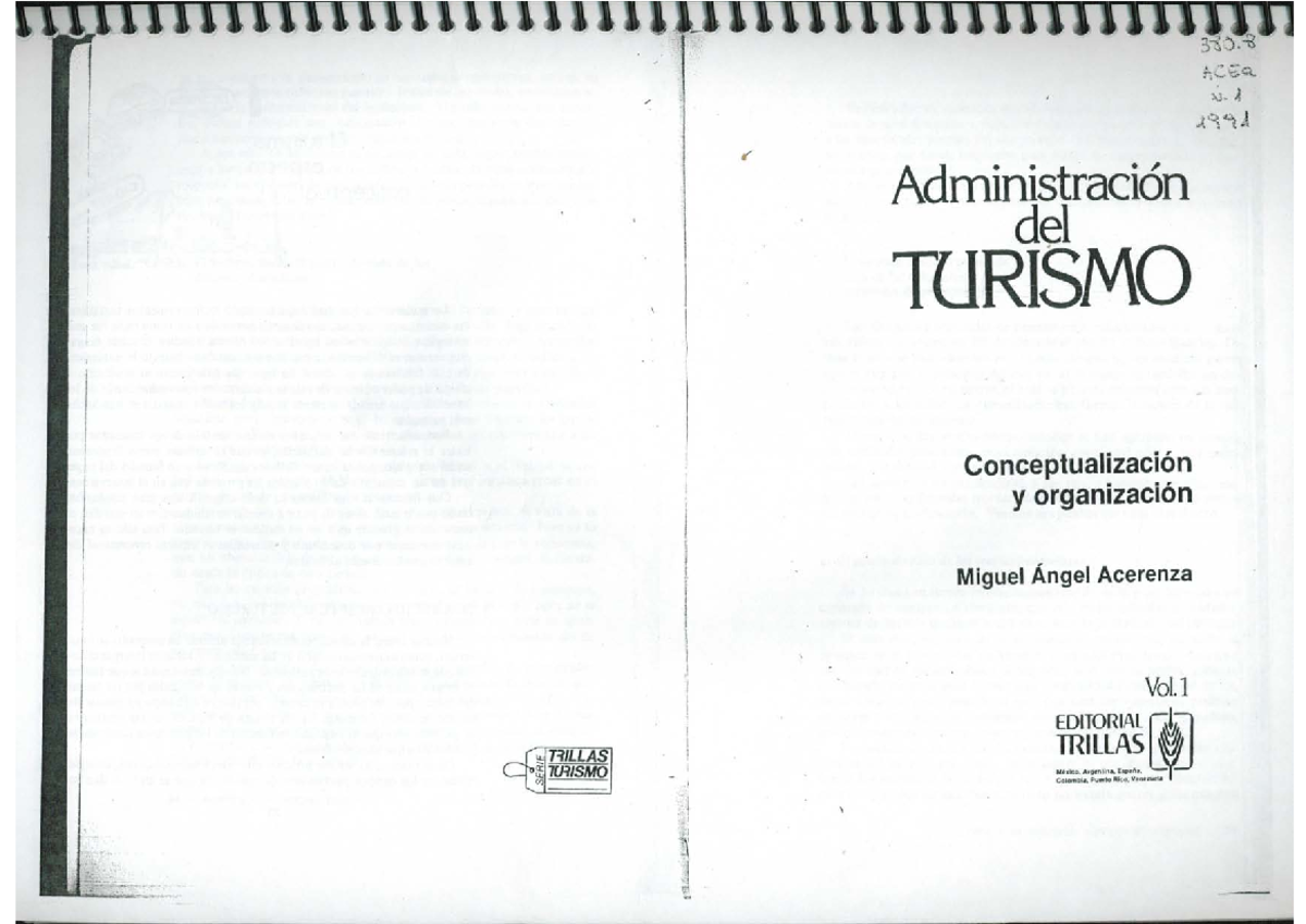 Aceranza Administracion del turismo - Sociologia - Studocu
