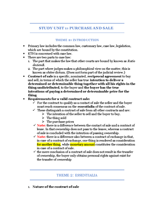 KTH220 2022 Study Guide - Department of Mercantile Law Law of Specific ...