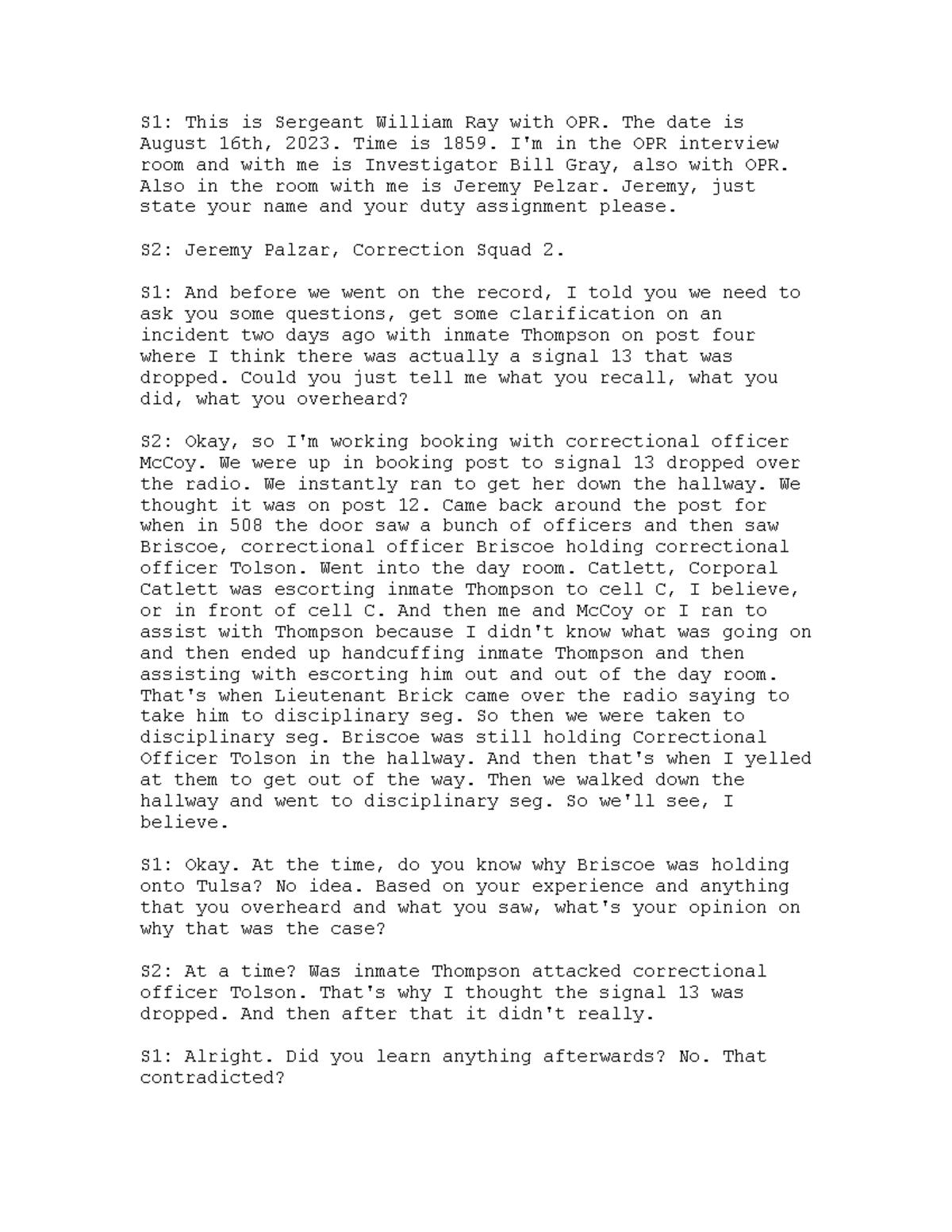 Script ST. MARY' S County Sheriff' S Office Job NT- Stmaryscso-0100121 ...