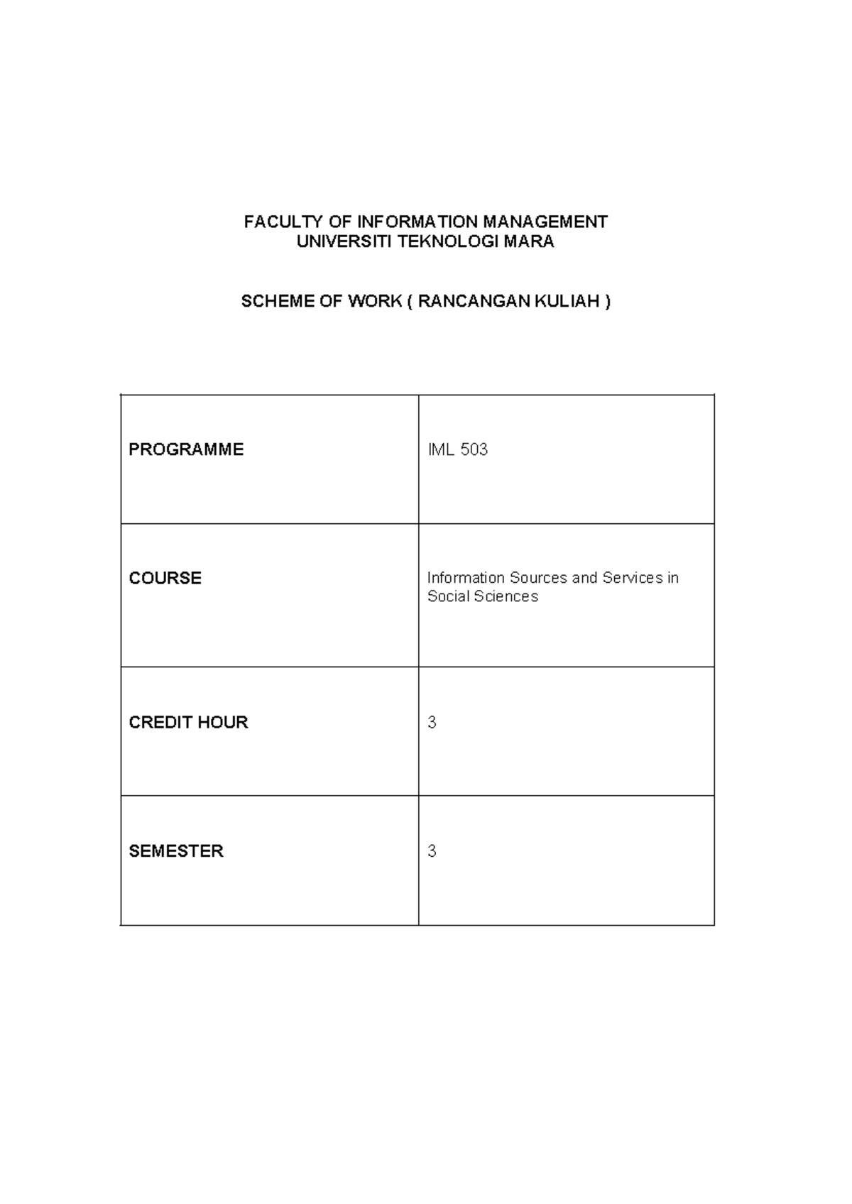 IML503 So W 2020 - FACULTY OF INFORMATION MANAGEMENT UNIVERSITI ...