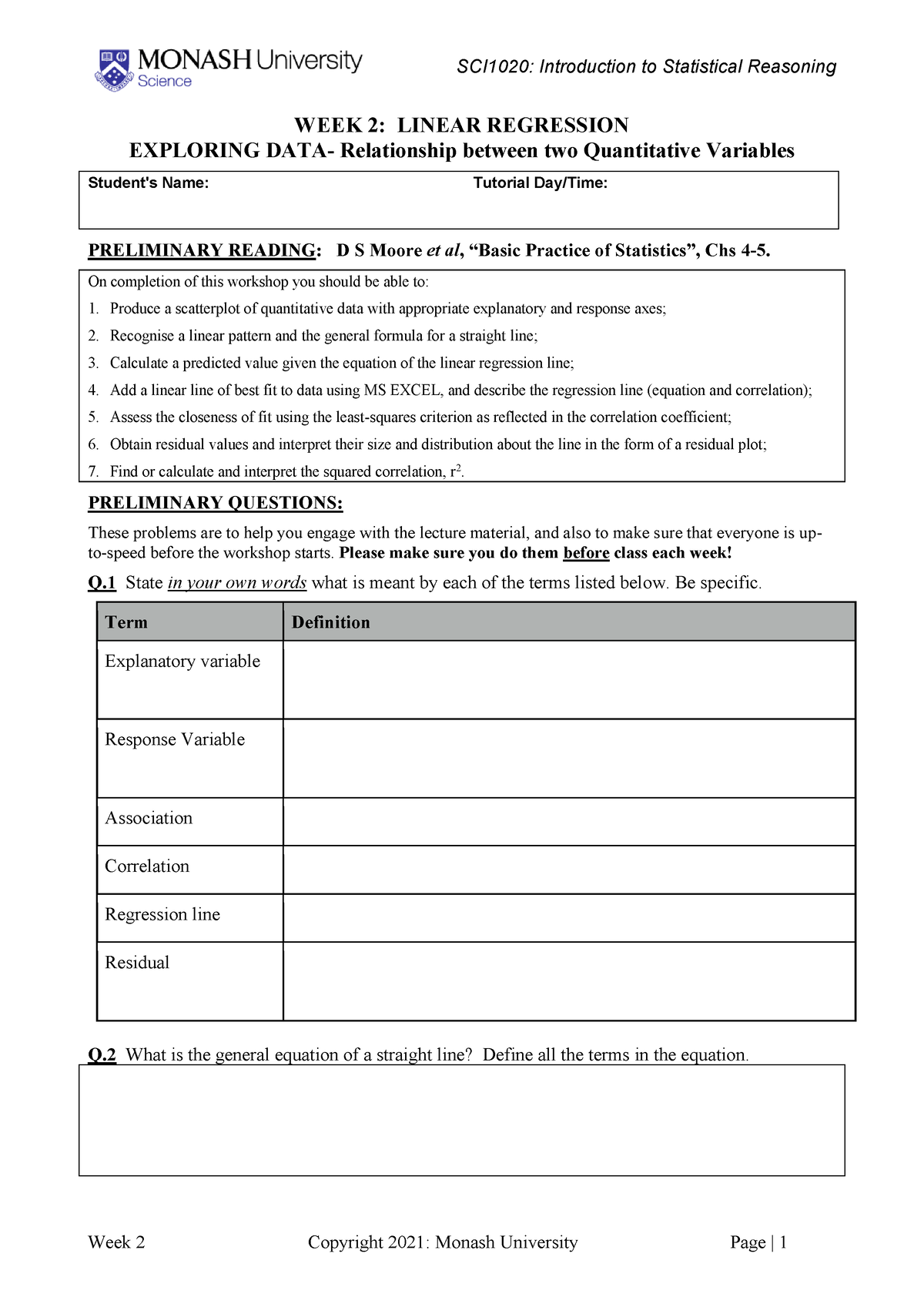 WEEK 02 introduction to statistical reasoning - SCI1020: Introduction ...