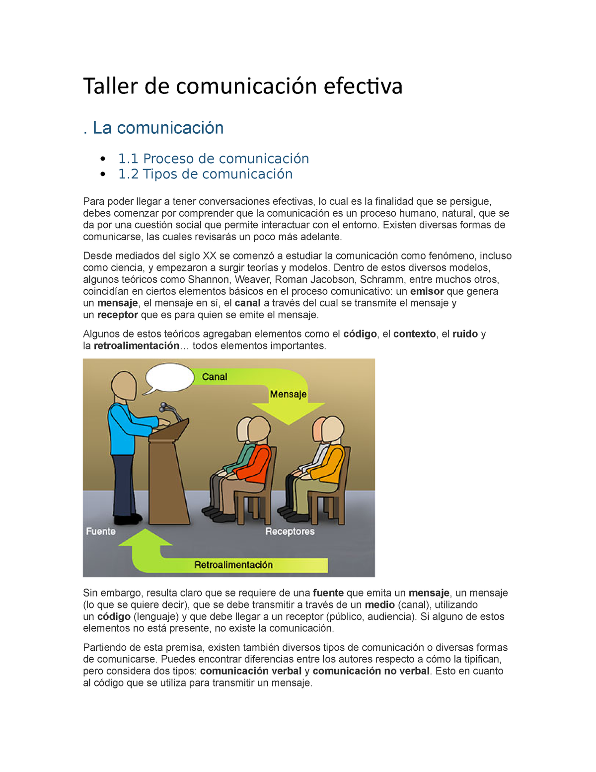 Taller De Comunicacion Efectiva - Taller De Comunicación Efec琀椀va . La ...