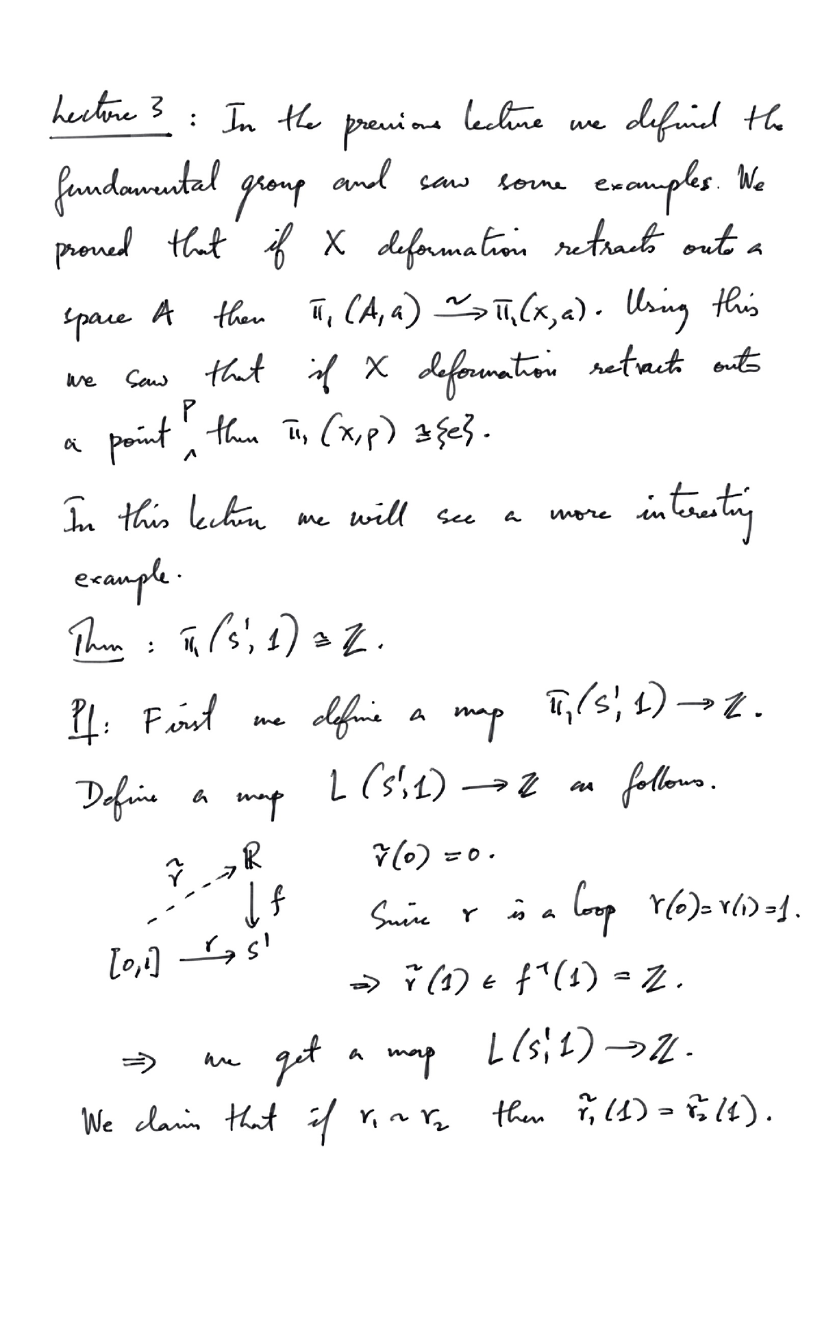 Lecture 3 - Algebraic Topology - Studocu