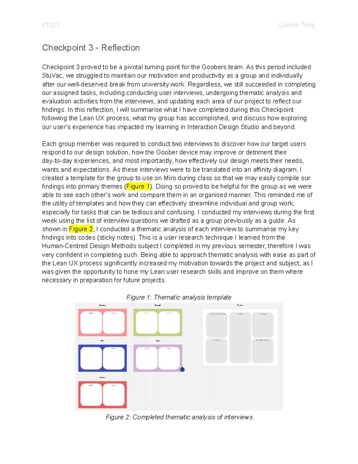 Checkpoint 3 - Reflection - Checkpoint 3 - Reflection Checkpoint 3 ...