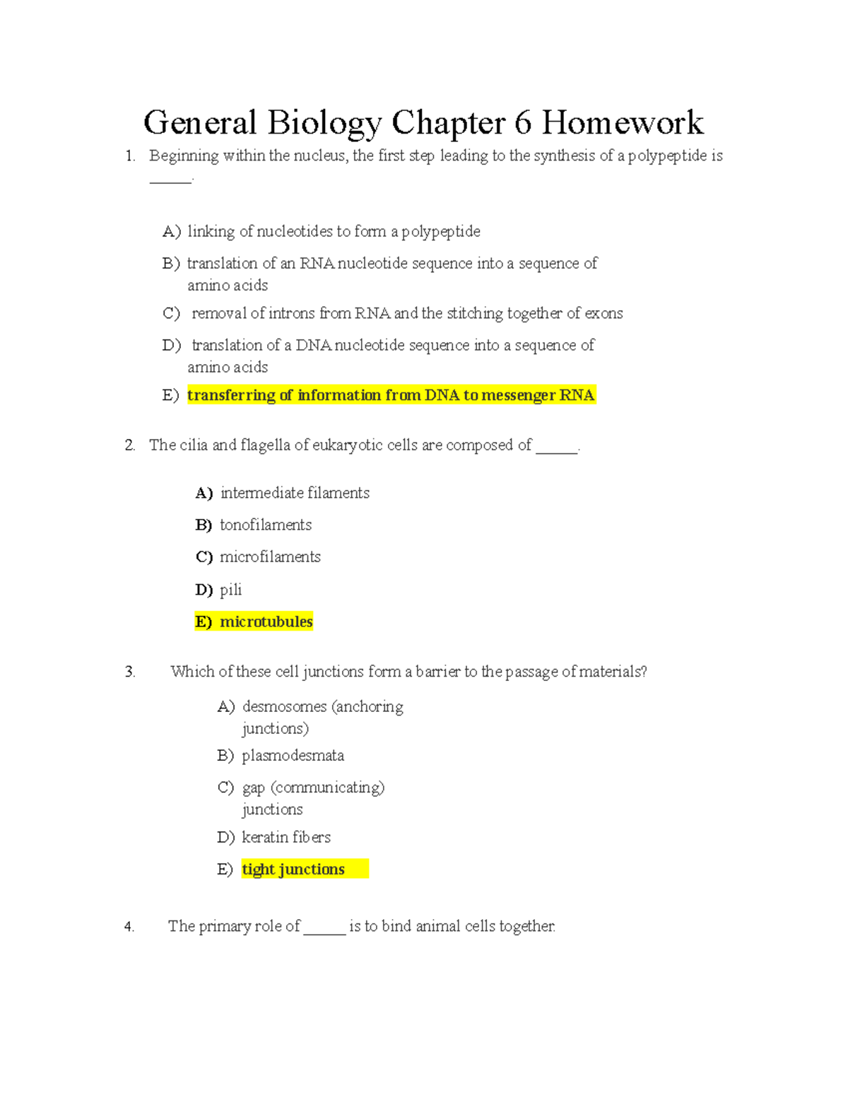 mastering biology chapter 6 homework