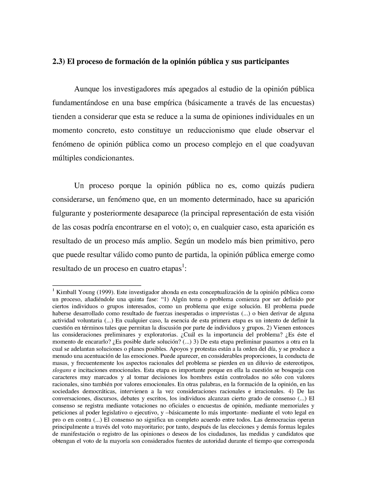 El Proceso De Formación De La Opinión Publica 2 El Proceso De Formación De La Opinión Pública 3675