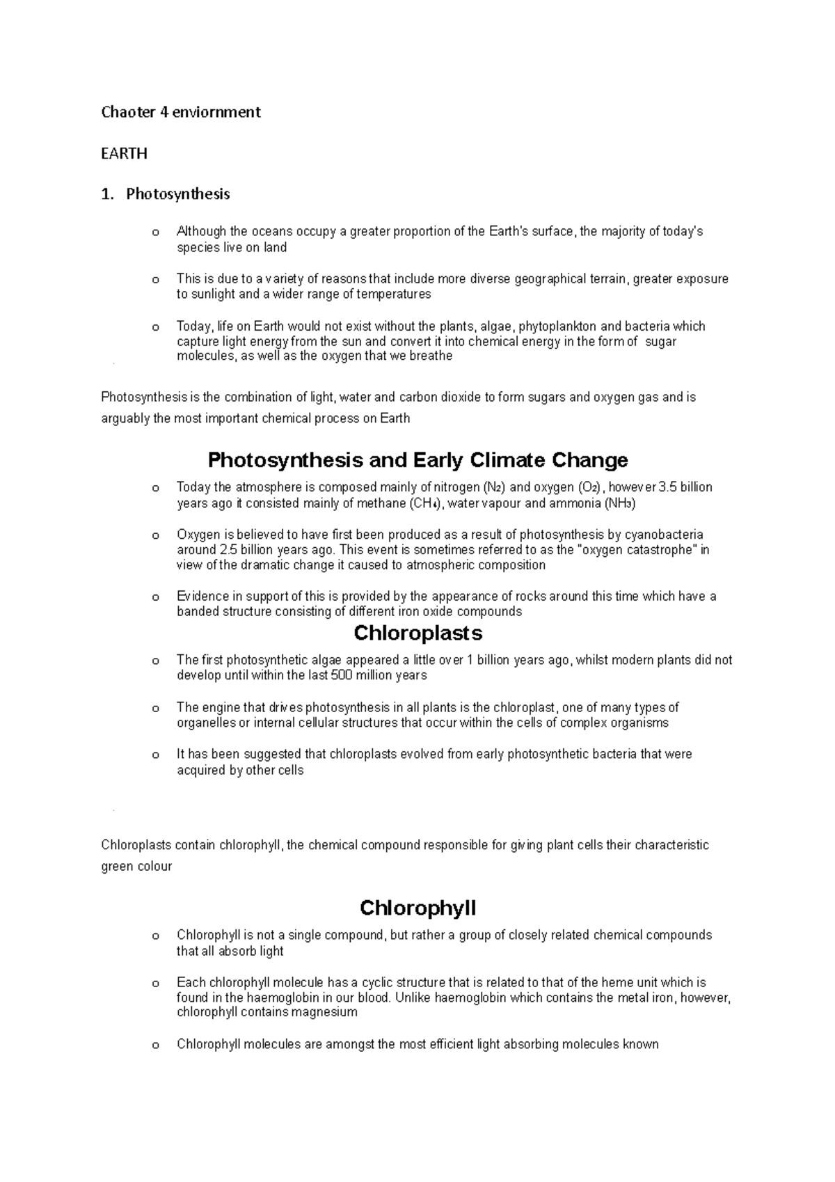 Chaoter 4 enviornment - Environment content - Chaoter 4 enviornment ...