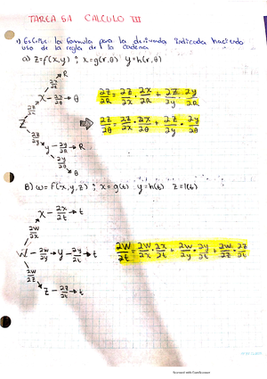 Asignacion 1 C3 - Tarea 1 calculo 3 - Calculo 3 - Studocu