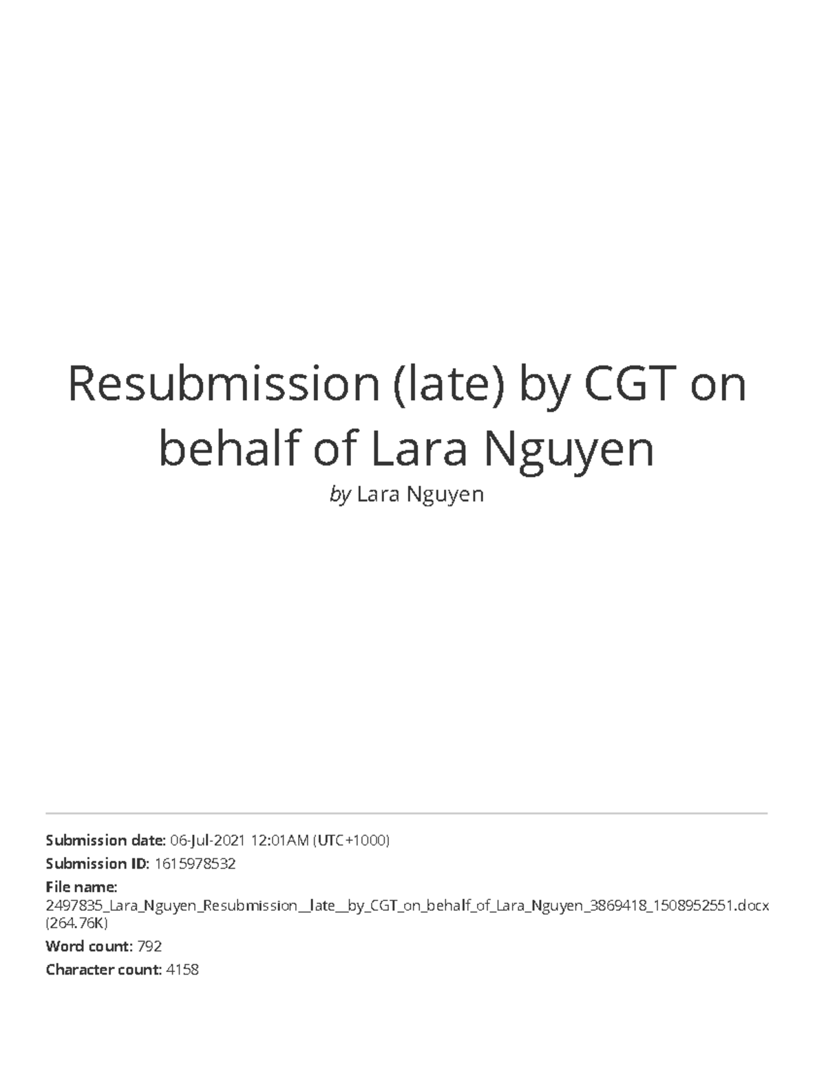 APOD ASSESSMENT - Resubmission (late) by CGT on behalf of Lara Nguyen ...