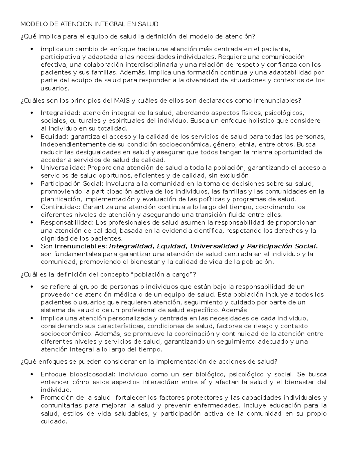 Modelo DE Atencion Integral EN Salud - MODELO DE ATENCION INTEGRAL EN ...