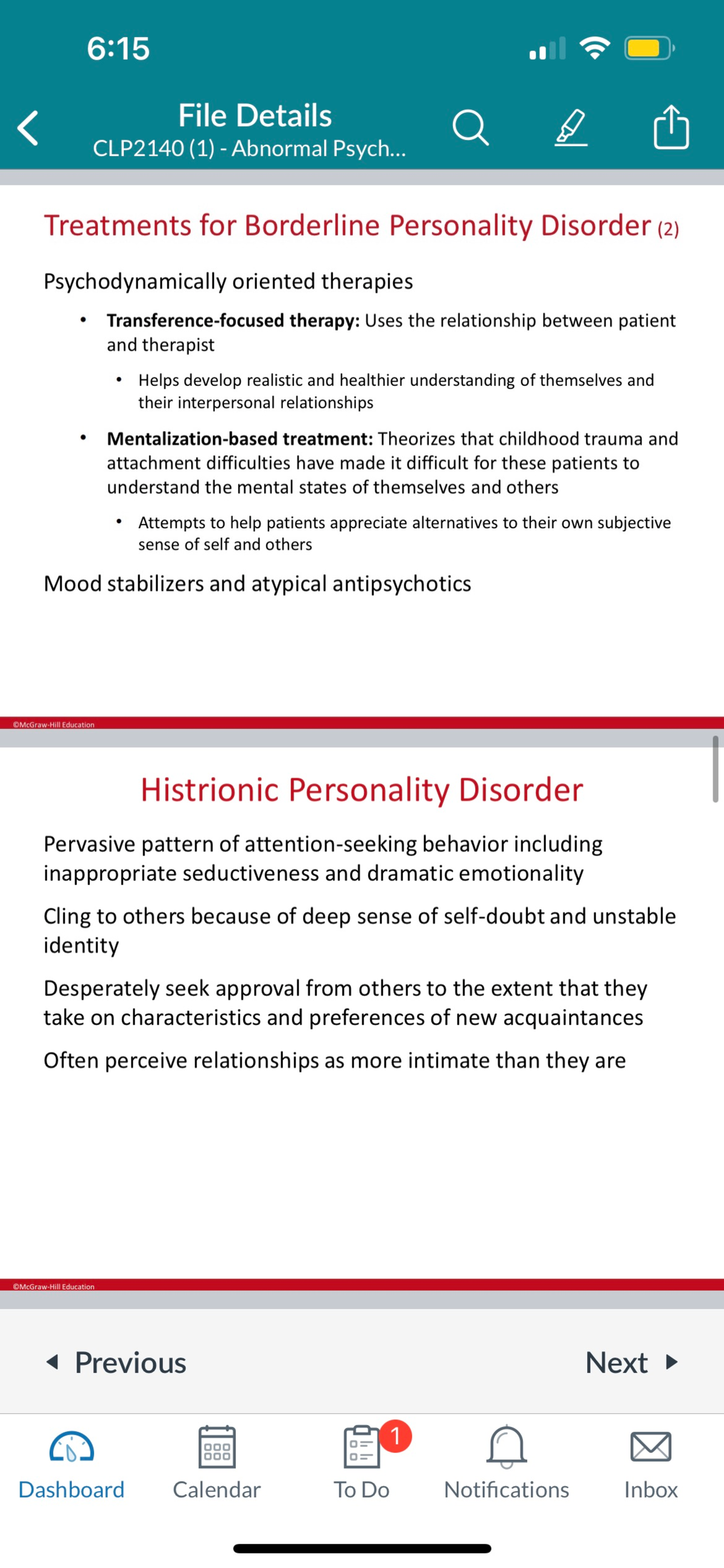 IMG 8652 Chapter 8 Abnormal Psych Part 2 - CLP2140 - Studocu