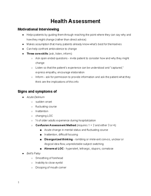 Chapter 1 evidence-based assessment Jarvis physical examination ...