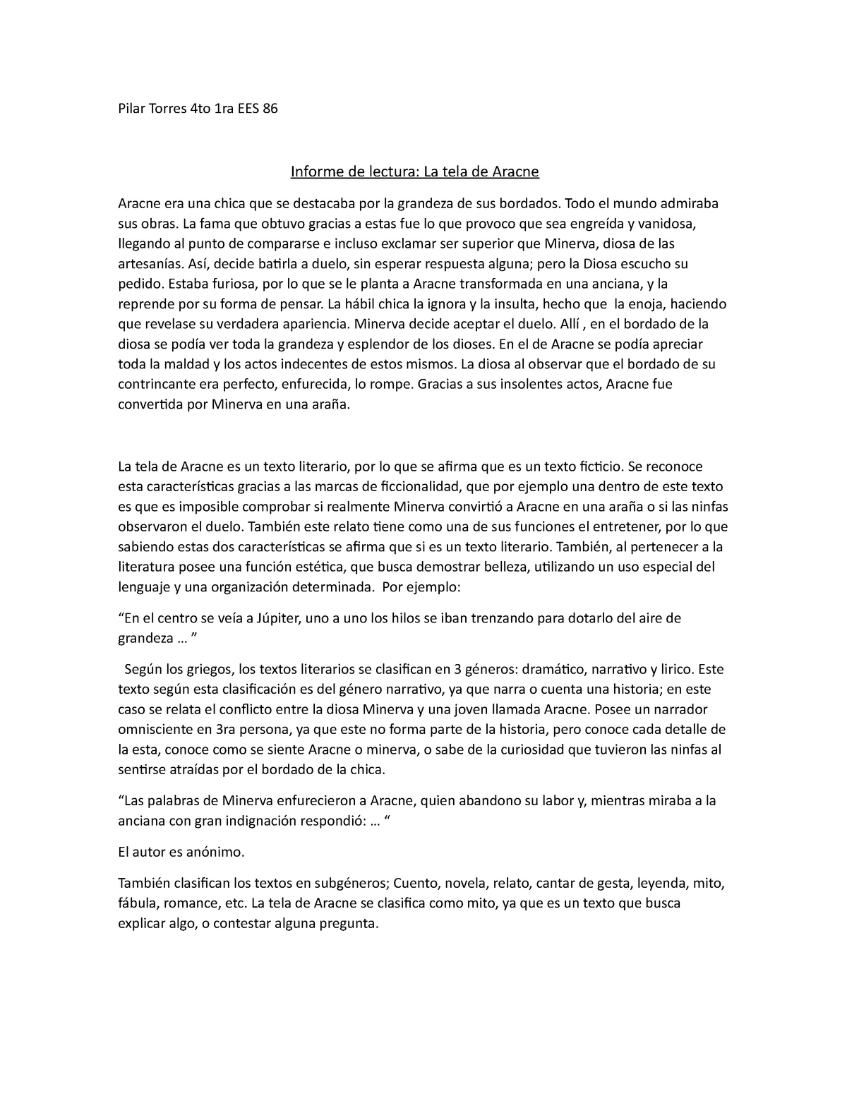 TELA DE Aracne Insta Nashe Dale ppppo - Literatura Latinoamericana ...