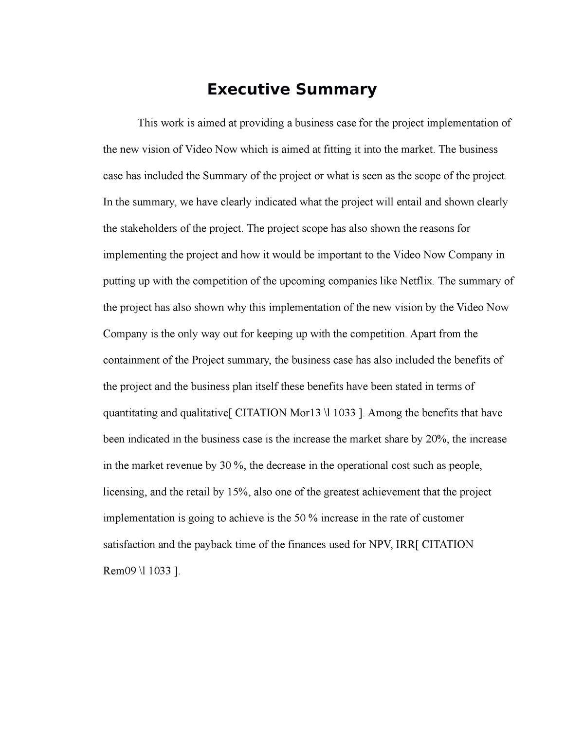 1 Executive Summary - Grade: B - Executive Summary This Work Is Aimed ...