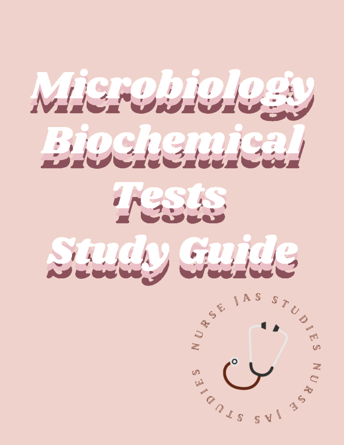 Biochemical Tests Study Guide Microbiology Biochemical Tests Study