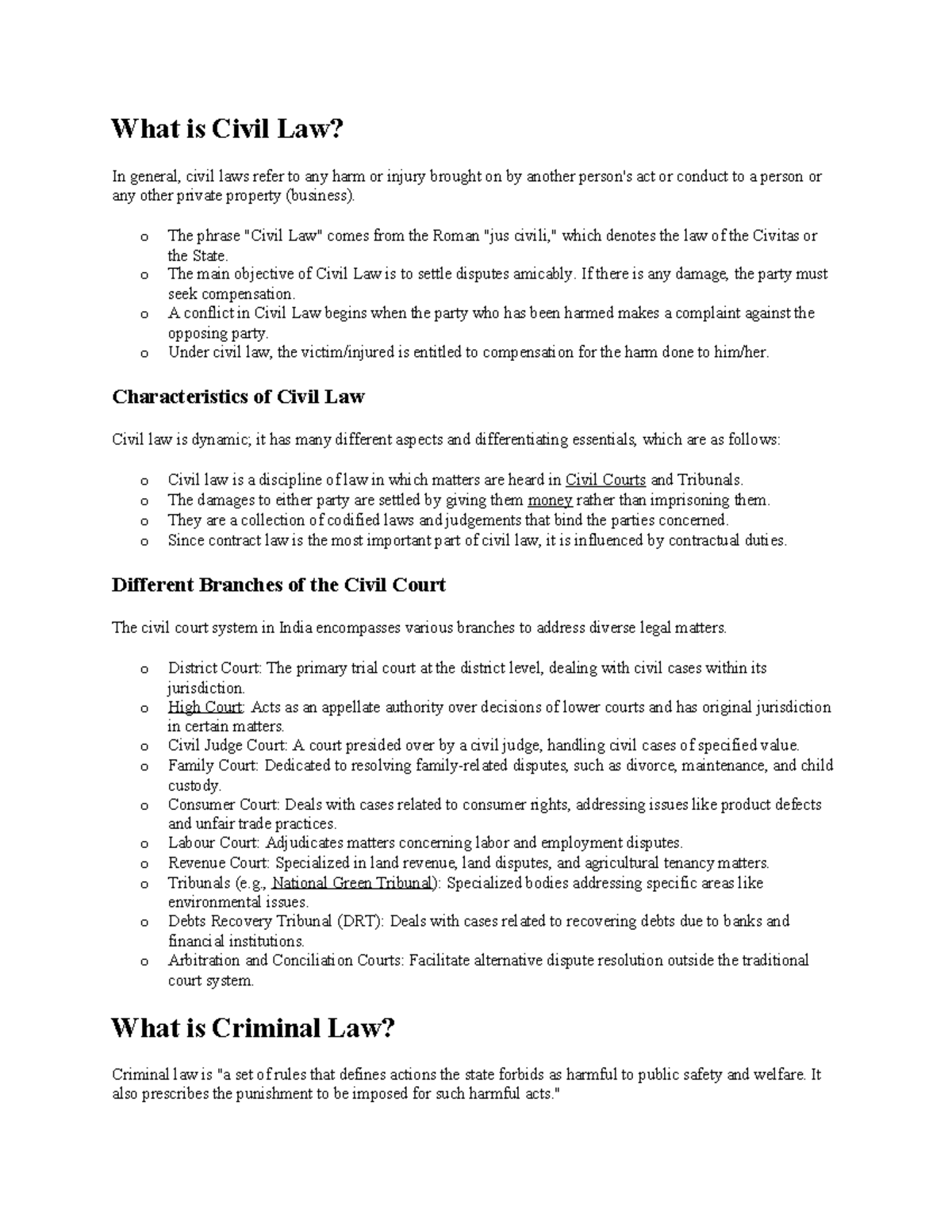 What is Civil Law - What is Civil Law? In general, civil laws refer to ...