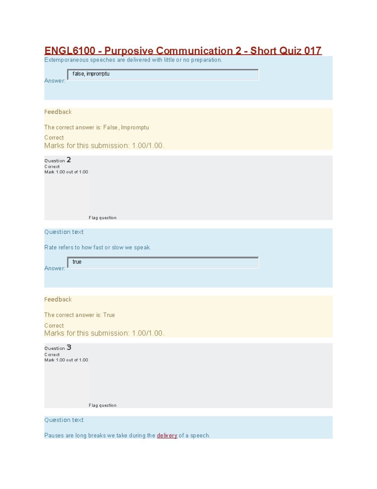 ENGL6100-1 - Quiz - ENGL6100 - Purposive Communication 2 - Short Quiz ...