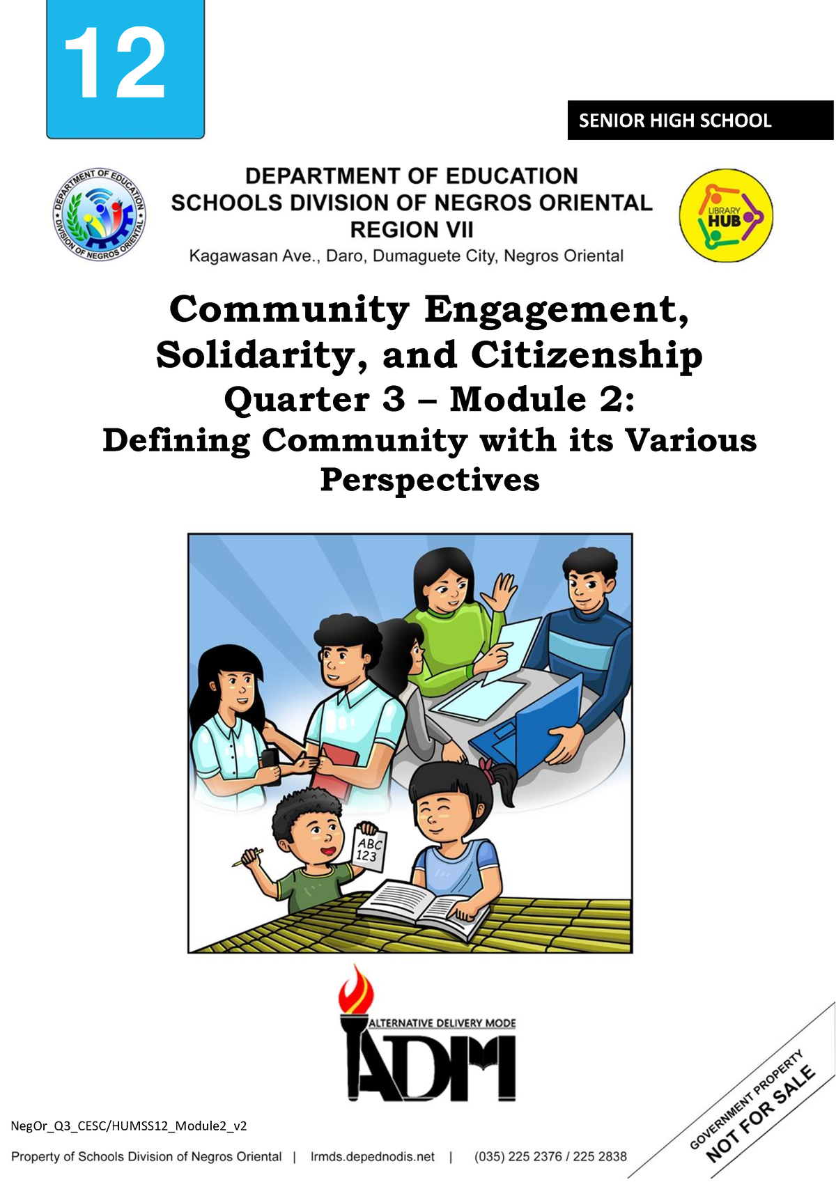 Neg Or Q3 CESC Module 2 V2 - 2 12 12 Community Engagement, Solidarity ...