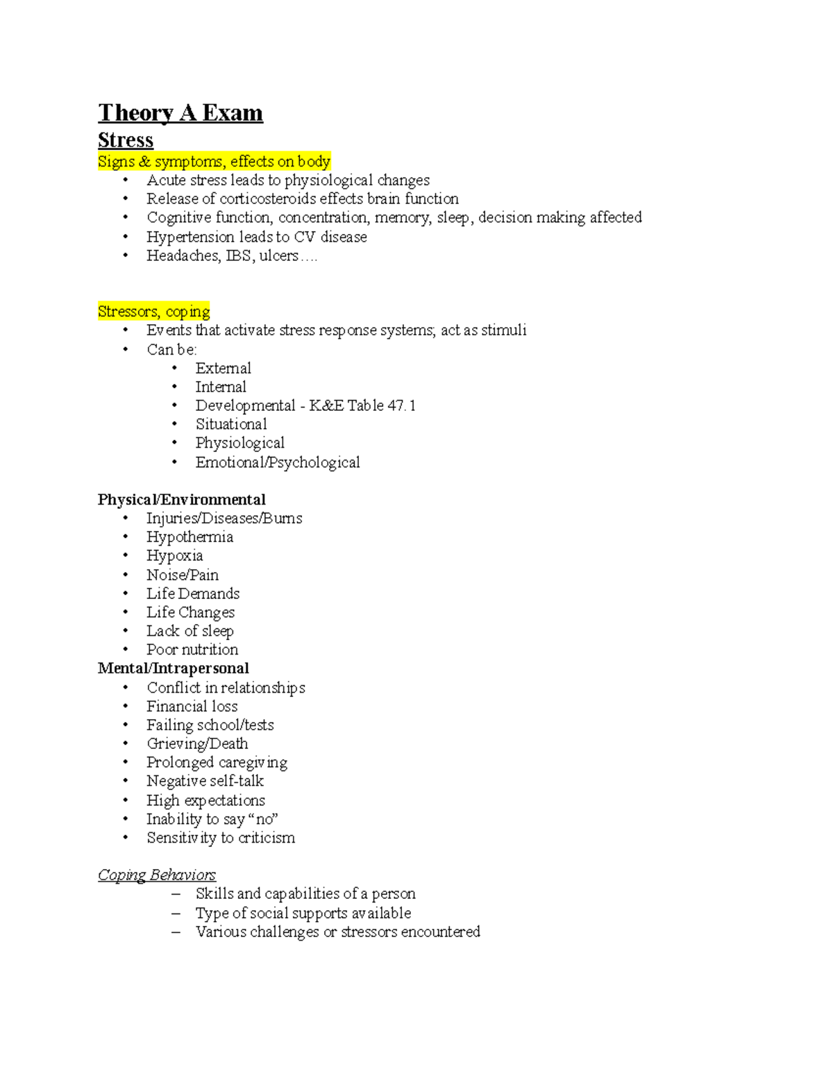 theory-a-exam-review-theory-a-exam-stress-signs-symptoms-effects