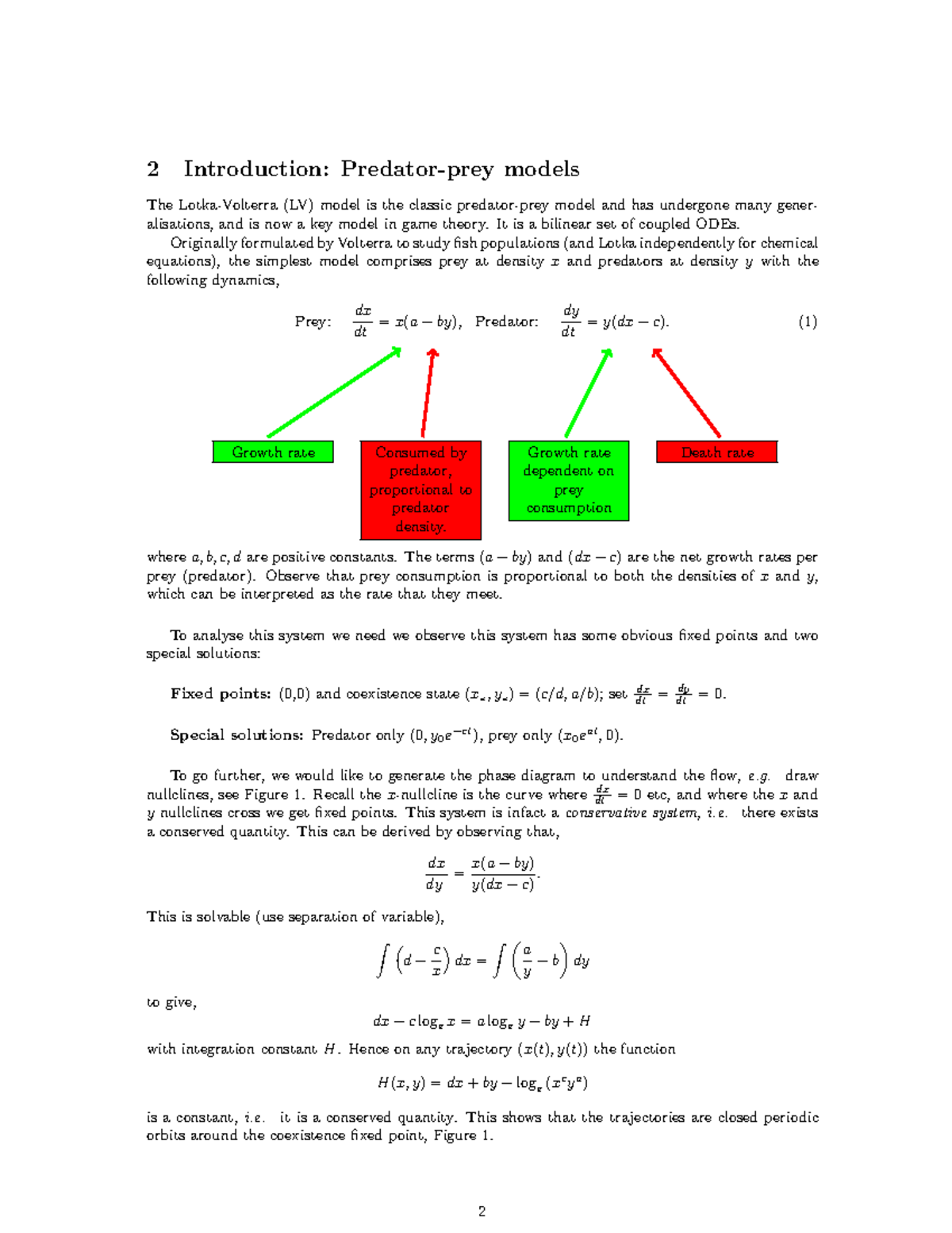 Ch1 notes - Introduction: Predator-prey models - 2 Introduction ...