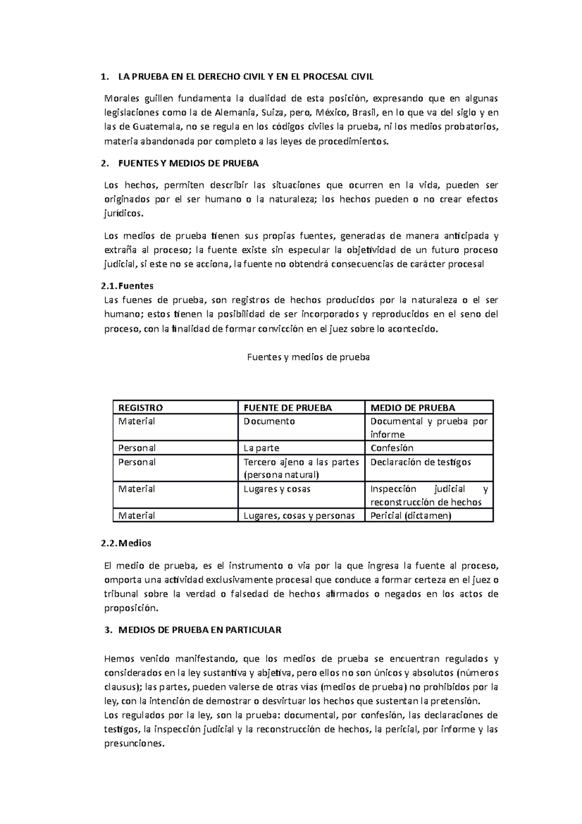 La Prueba En El Derecho Civil Y En El Procesal Civil 1 La Prueba En El Derecho Civil Y En El 8561