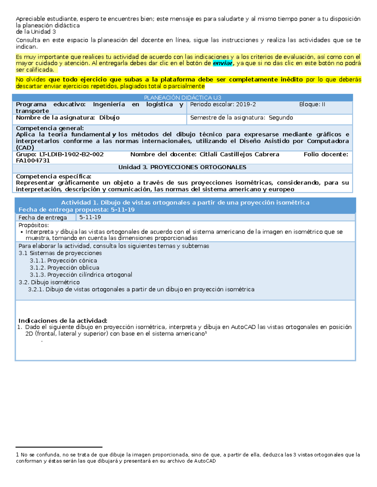 LDIB U3 A1 FRBV - resumen - Apreciable estudiante, espero te encuentres ...