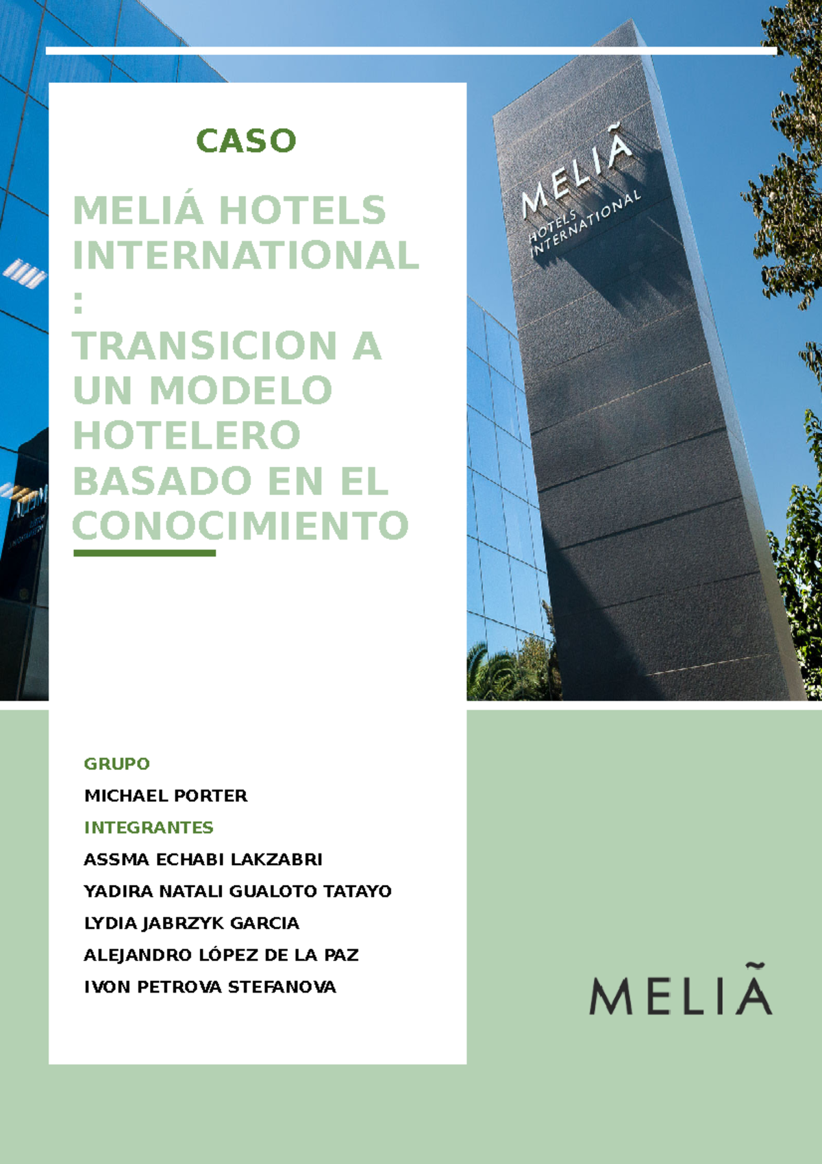 case study melia hotels