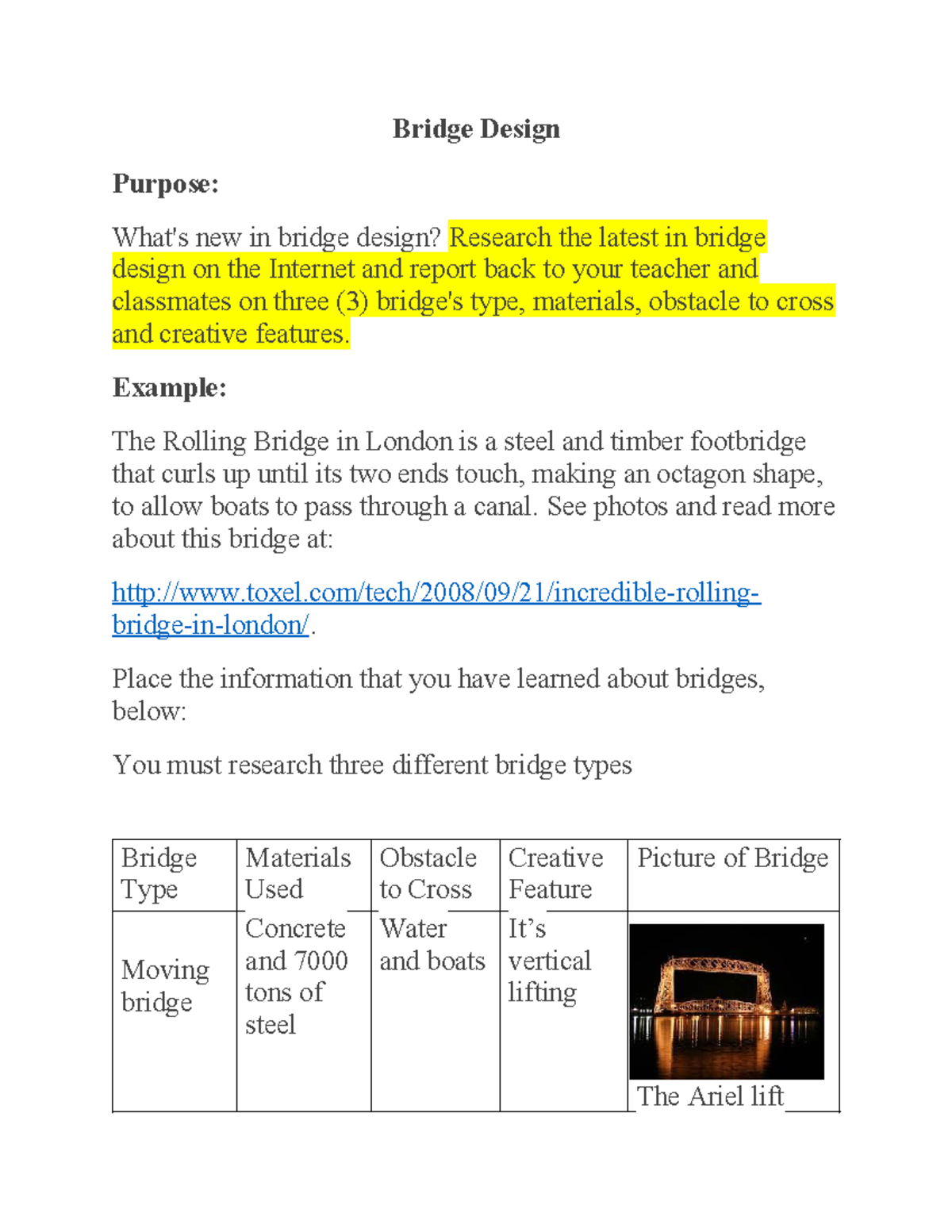 bridge design research paper