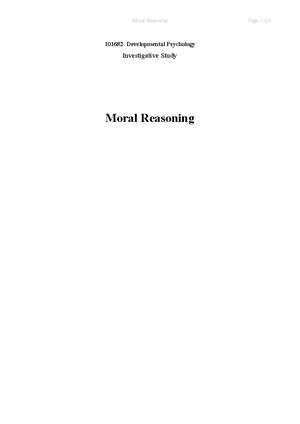 Practice Exam 101682 - Questions and Answers - Developmental Psychology ...
