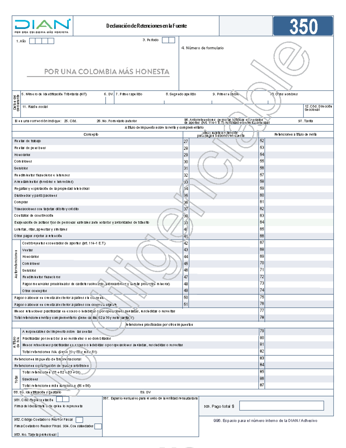 Formulario 350 -desbloqueado removed - NO POR UNA COLOMBIA MÁS HONESTA ...