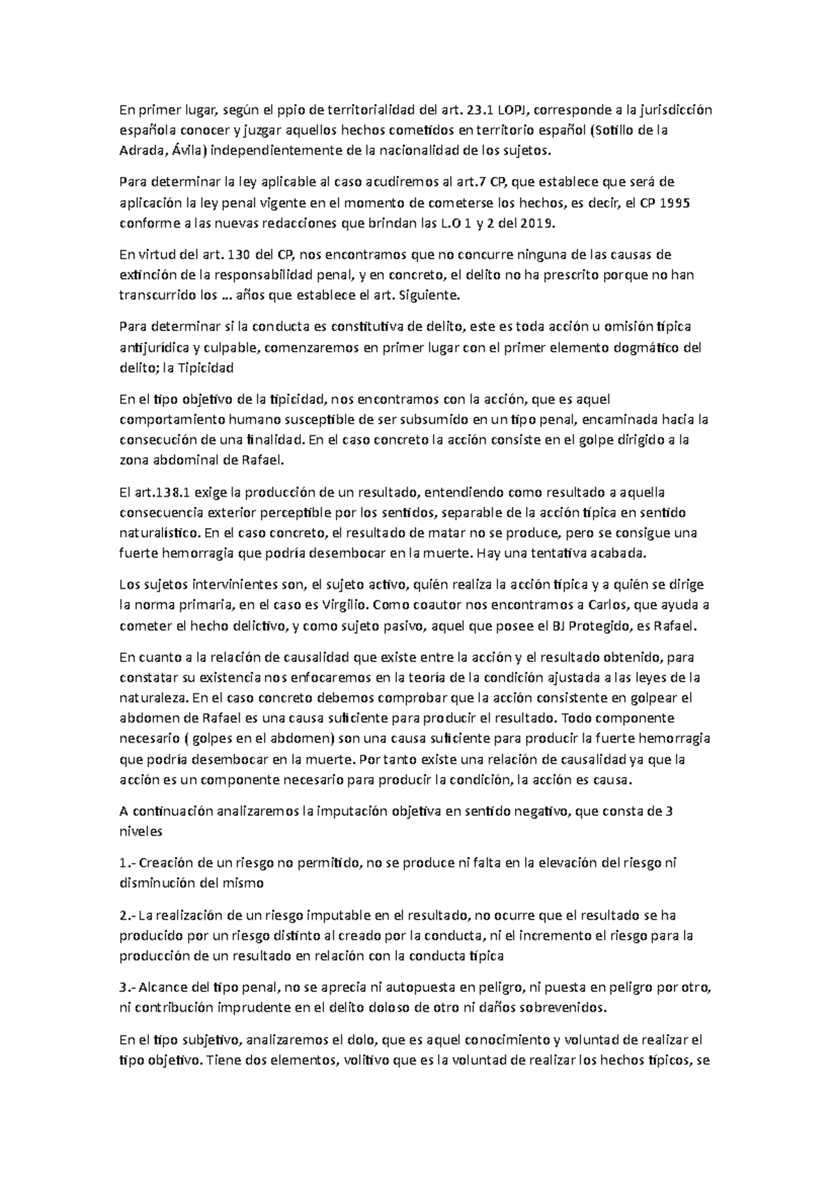 CASO Final Pr cticas Para Resolver En Clase En Primer Lugar Seg n