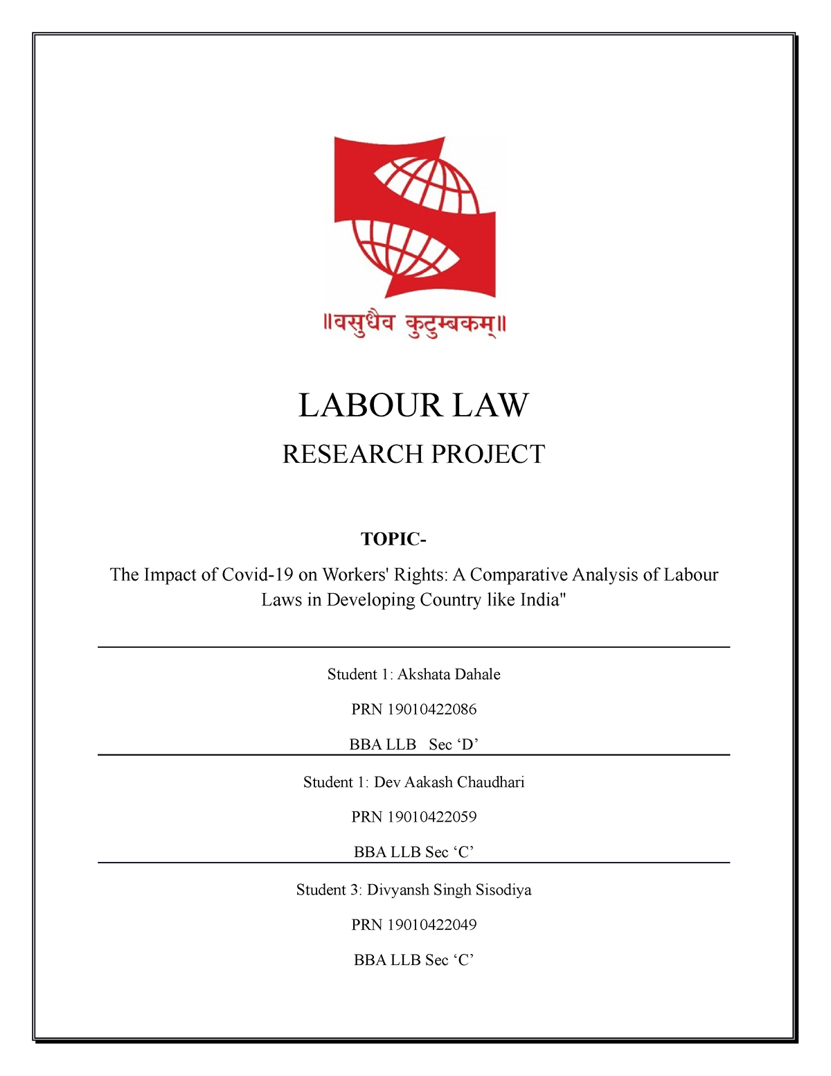 labour law research paper