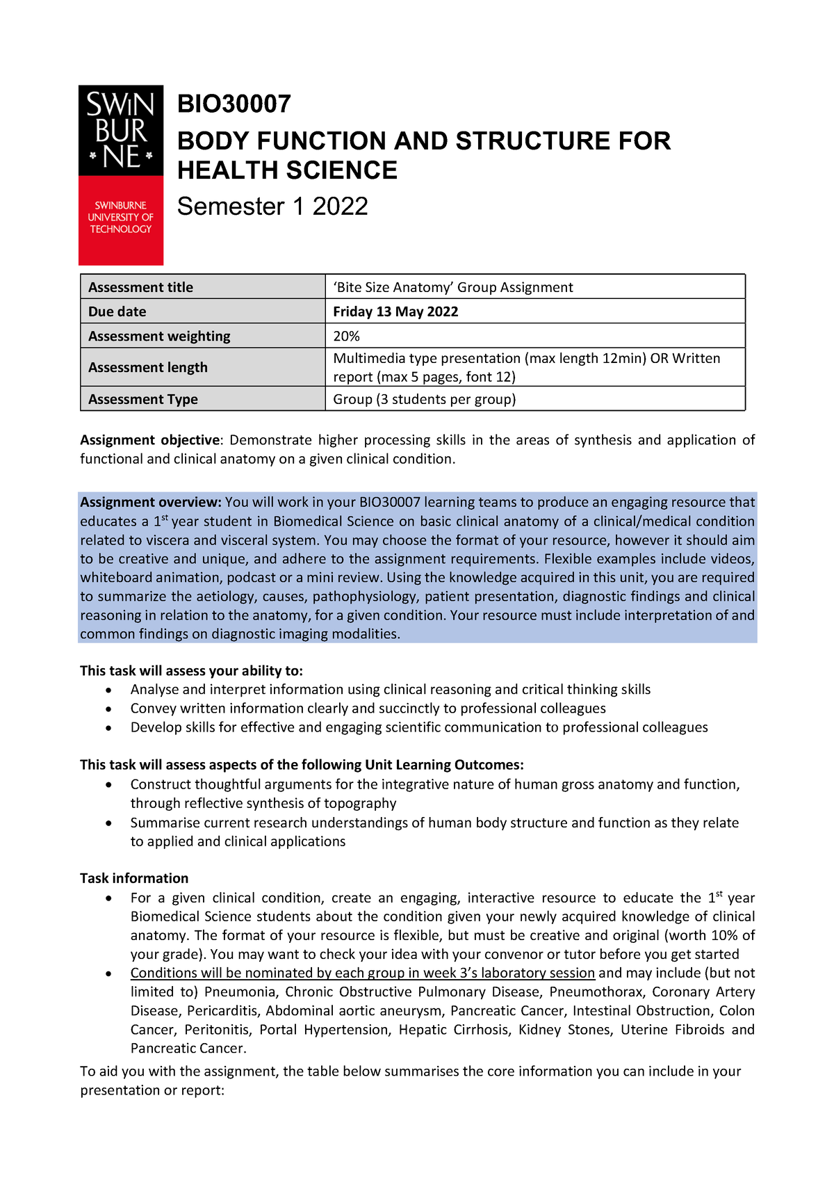 BSA Assignment Information 2022 BIO BODY FUNCTION AND STRUCTURE FOR   Thumb 1200 1697 