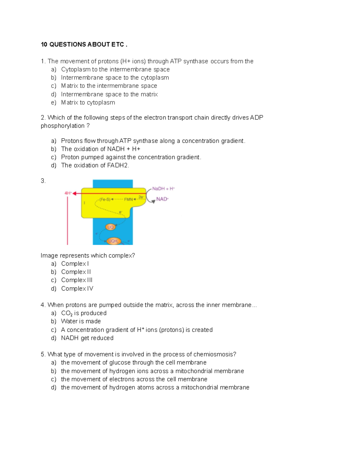 Group 4 AS2012 A - tutorial work for bio462 - 10 QUESTIONS ABOUT ETC. 1 ...