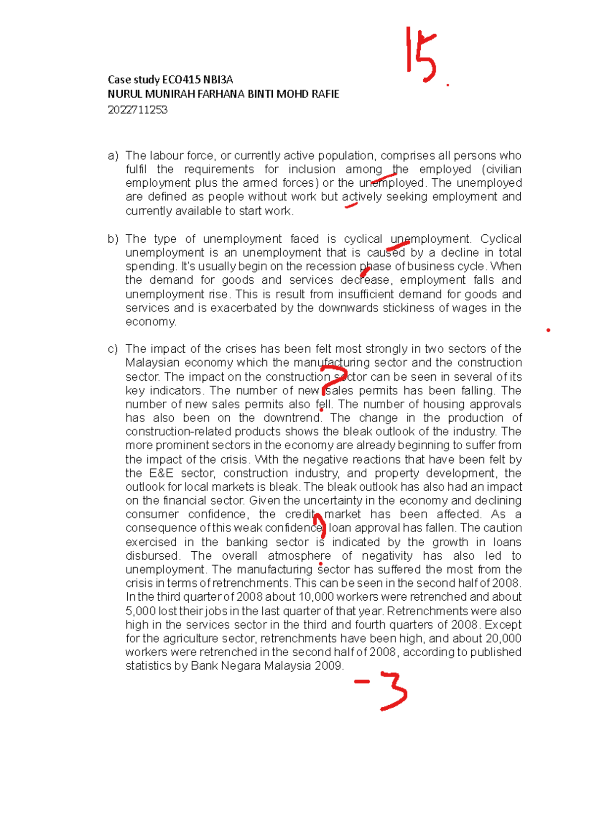 Case study ECO415 NBI3A - Case study ECO415 NBI3A NURUL MUNIRAH FARHANA ...