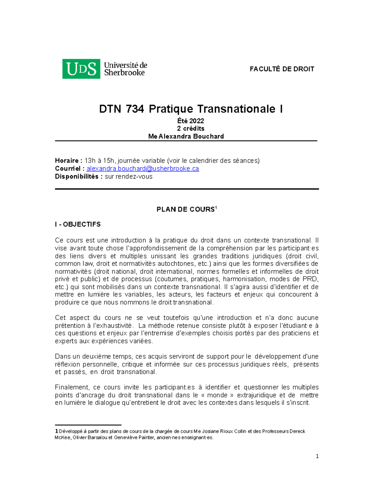 E22-DTN734 - law outline for transnational law - FACULTÉ DE DROIT DTN ...