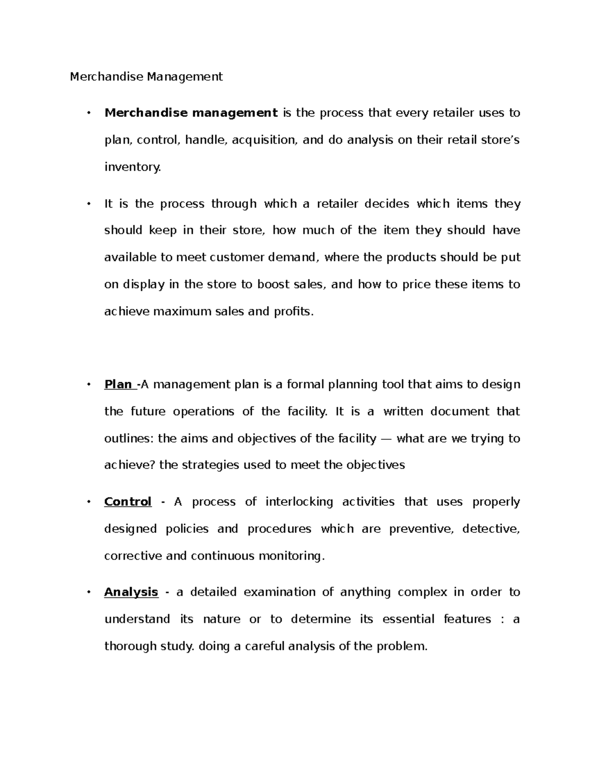Merchandise Management - Merchandise Management Merchandise management ...