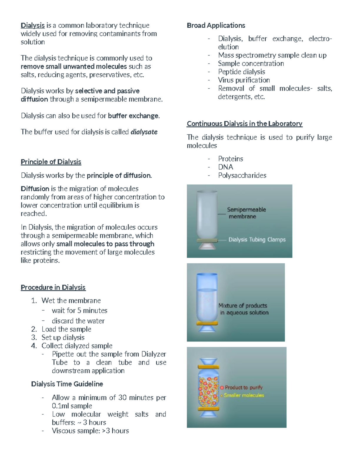 Dialysistrans Laboratory Lesson on Dialysis Dialysis is a common