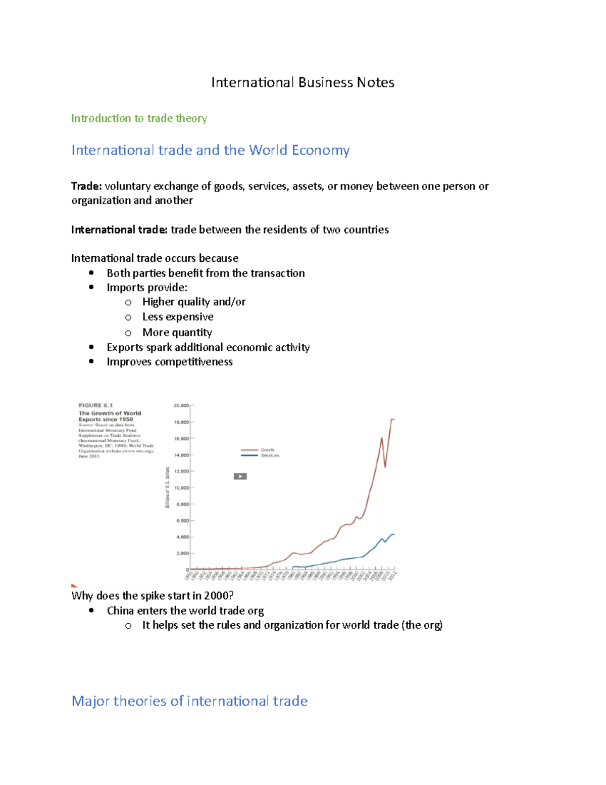 IB Midterm notes - Internaional Business Notes Introducion to trade ...